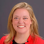 a woman with blonde hair